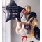 Фольгированный шар фигура Сердитая кошка в колпаке, 74см