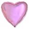 Шар сердце, цвет светло-розовый, 46см