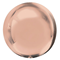 Фольгированный шар сфера 3D, цвет розовое золото. 41см