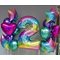Сет №49 Воздушные шары с гелием, цвет радужный.