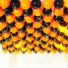Лот №4. Воздушные шары на День Победы, пастель оранжевый + черный. 200шт