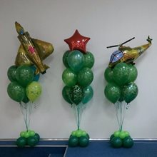 Воздушные шары на 23 февраля.