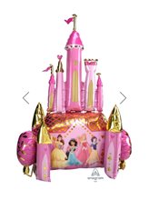 Воздушный шар ходячая фигура Сказочный замок Принцессы Диснея. 137см