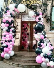 Разнокалиберная арка из воздушных шаров на открытие магазина